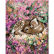 Diamondi - CIRCLE AMONG FLOWERS, 40x50 cm, off canvas on frame - Diamond Painting