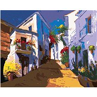 Diamondi - SPANISH STREET, 40x50 cm, stretched canvas on frame - Diamond Painting