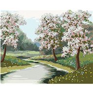 Diamondi - SPRING WEATHER IN THE FOREST, 40x50 cm, without frame and without canvas shut off - Diamond Painting