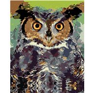 Diamondi - COLOURED OWL II, 40x50 cm, without frame and without canvas shut off - Diamond Painting