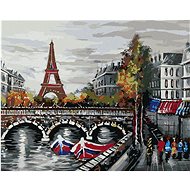 Diamondi - BOARDS UNDER THE EIFFELO TOWER, 40x50 cm, without frame and without canvas shut off - Diamond Painting