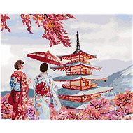 Diamondi - COUPLE IN KIMON JAPAN, 40x50 cm, stretched canvas on frame - Diamond Painting