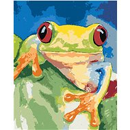 Diamondi - Diamond painting - Frog sitting on a leaf - Diamond Painting