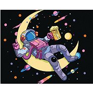 Diamondi - ASTRONAUT AND BEER, 40x50 cm, without frame and without canvas shut off - Diamond Painting