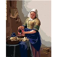 Diamondi - MILKWOMAN (J. VERMEER), 40x50 cm, without frame and without canvas shut off - Diamond Painting