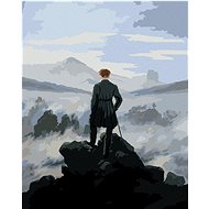 Diamondi - BIRDER OVER THE SEA OF THE SWAMP (C. D. FRIEDRICH), 40x50 cm, stretched canvas on frame - Diamond Painting