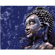 Diamondi - BUDDHA ON A BLUE BACKGROUND, 40x50 cm, without frame and without canvas switching off - Diamond Painting