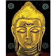 Diamondi - BUDDHA WITH THE THIRD EYE, 40x50 cm, stretched canvas on frame - Diamond Painting