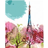 Diamondi - Diamond painting - ABSTRACT EIFFEL'S TOWER AND TREES - Diamond Painting