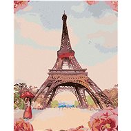 Diamondi - Diamond painting - EIFFEL'S TOWER WITH ROSES - Diamond Painting