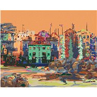 Diamondi - colourFUL HOUSES, 40x50 cm, off canvas on frame - Diamond Painting