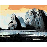 Diamondi - MOUNTAIN LAND IN CHINA, 40x50 cm, stretched canvas on frame - Diamond Painting