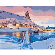 Diamondi - SUNSET ON THE TOP OF HAMMARSKAFTET, 40x50 cm, without frame and without canvas shut off - Diamond Painting