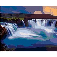 Diamondi - WATERFALL ON ISLAND, 40x50 cm, without frame and without canvas shut off - Diamond Painting