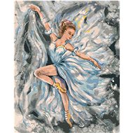 Diamondi - BALLET IN A BLUE DRESS, 40x50 cm, without frame and without canvas shut off - Diamond Painting