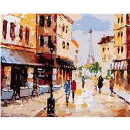 Diamondi - STREET IN PARIS, 40x50 cm, stretched canvas on frame - Diamond Painting