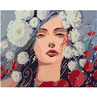 Diamondi - WOMAN AND THE WOLVES, 40x50 cm, without frame and without canvas shut off - Diamond Painting