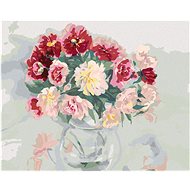 Diamondi - colourFUL PIPPIES IN A VASE, 40x50 cm, without frame and without canvas switching off - Diamond Painting