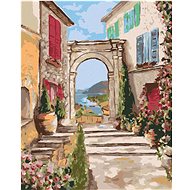Diamondi - PATH TO THE SEA, 40x50 cm, without frame and without canvas shut off - Diamond Painting