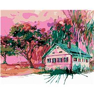 Diamondi - HOUSE IN THE BAVARIAN SPRING, 40x50 cm, without frame and without canvas shut off - Diamond Painting