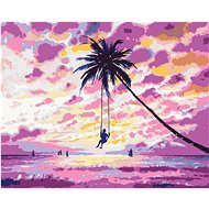 Diamondi - GIRL SWIMMING ON THE BEACH, 40x50 cm, unframed and without canvas shut off - Diamond Painting