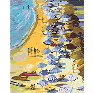 Diamondi - TOURISTS ON THE BEACH, 40x50 cm, unframed and without canvas shut off - Diamond Painting