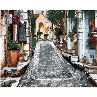 Diamondi - HISTORICAL STREET IN PROVENCE, 40x50 cm, stretched canvas on frame - Diamond Painting
