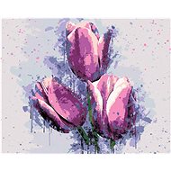 Diamondi - PAINTED TULIPANS, 40x50 cm, without frame and without canvas shut off - Diamond Painting