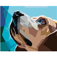 Diamondi - DOG BEAGLE, 40x50 cm, off canvas on frame - Diamond Painting