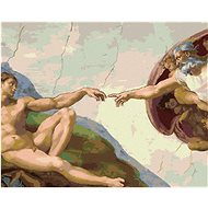 Diamondi - CREATION OF ADAM (MICHELANGELO), 40x50 cm, without frame and without canvas shut off - Diamond Painting