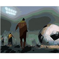 Diamondi - MIDNIGHT FOOTBALL ON A STADIUM, 40x50 cm, stretched canvas on frame - Diamond Painting