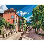 Diamondi - GREEN STREET IN PARIS, 40x50 cm, unframed and without canvas - Diamond Painting