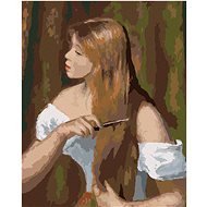 Diamondi - GIRL COMBING THE HAIR (PIERRE-AUGUSTE RENOIR), 40x50 cm, without frame and without canvas - Diamond Painting