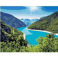 Diamondi - CANYON OF BEER WITH FANTASTIC LINING, 40x50 cm, stretched canvas on frame - Diamond Painting