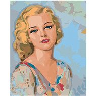 Diamondi - VINTAGE WOMAN, 40x50 cm, off canvas on frame - Diamond Painting
