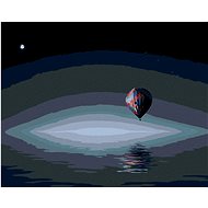 Diamondi - BALLON OVER THE OCEAN, 40x50 cm, stretched canvas on frame - Diamond Painting