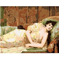 Diamondi - SLEEPING WOMAN IN A DRESS, 40x50 cm, without frame and without canvas shut off - Diamond Painting