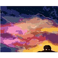 Diamondi - Diamond painting - BEAR AND COLOURFUL CLOUDS - Diamond Painting