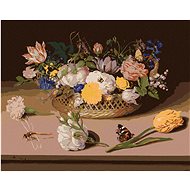 Diamondi - GAZETTE OF FLOWERS (AMBROSIUS BOSSCHAERT), 40x50 cm, off canvas on frame - Diamond Painting