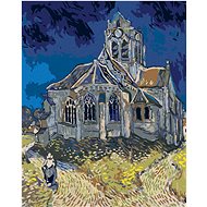 Diamondi - CHURCH IN AUVERS (VINCENT VAN GOGH), 40x50 cm, without frame and without canvas shut off - Diamond Painting