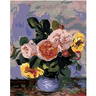 Diamondi - ROSES IN A VASE (PIERRE-AUGUSTE RENOIR), 40x50 cm, off canvas on frame - Diamond Painting