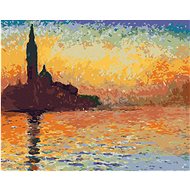 Diamondi - SAN GIORGIO MAGGIORE BEHIND THE SOUMRAKU (CLAUDE MONET), 40x50 cm, without frame and with - Diamond Painting