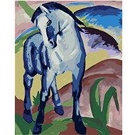 Diamondi - BLUE HORSE (FRANZ MARC), 40x50 cm, unframed and without canvas - Diamond Painting