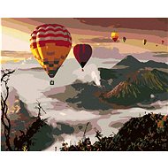 Diamondi - HORNBALLS OVER MOUNT BROMO, 40x50 cm, without frame and without canvas shut off - Diamond Painting