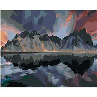 Diamondi - MOUNT VESTRAHORN ON ISLAND, 40x50 cm, stretched canvas on frame - Diamond Painting