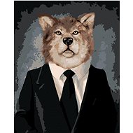 Diamondi - WOLF IN CLOTHING, 40x50 cm, off canvas on frame - Diamond Painting