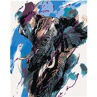 Diamondi - Diamond painting - SLON WITH COLOURS - Diamond Painting