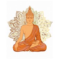 Diamondi - BUDDHA AND ORNAMENTS II, 40x50 cm, without frame and without canvas shut off - Diamond Painting