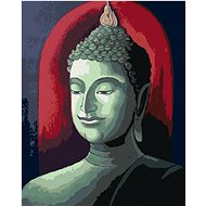 Diamondi - Diamond painting - BUDDHA ON RED BACKGROUND - Diamond Painting