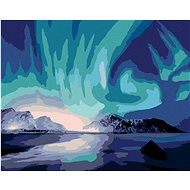 Diamondi - POLAR BEAM OVER THE SEA, 40x50 cm, without frame and without canvas shut off - Diamond Painting